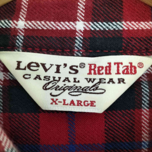リーバイス Levis Red Tab ネコ目ボタン タータンチェック L/S シャツ メンズ import:XL