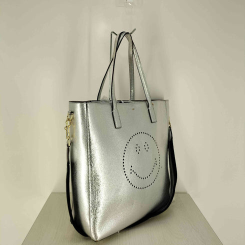アニヤハインドマーチ ANYA HINDMARCH イタリア製 2WAY スマイリー レザー トートバッグ レディース