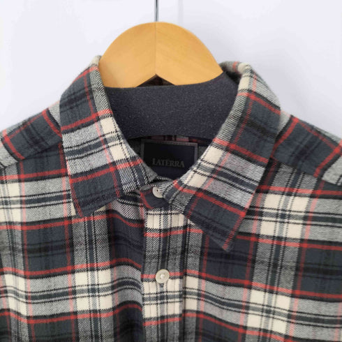 ラテラ LATERRA フランネルシャツ L/S メンズ import:L