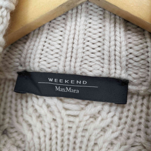 ウィークエンドマックスマーラ Weekend Max Mara ハイネックスリットケーブルニット レディース import:XS