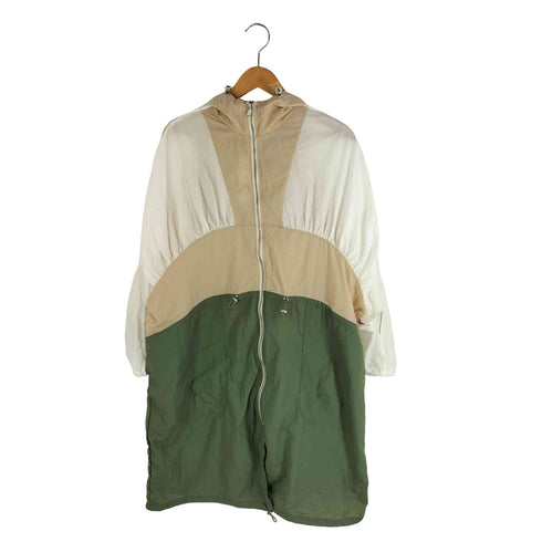 ザラ ZARA カラーブロック オーバーサイズ レインコート マルチカラー ドローコード レディース S-M