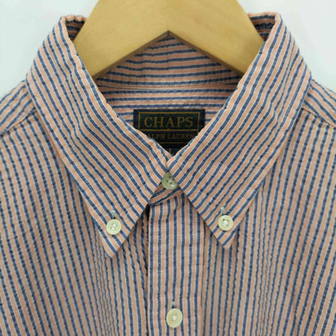 チャップスラルフローレン CHAPS RALPH LAUREN シアサッカー ストライプシャツ メンズ JPN:L
