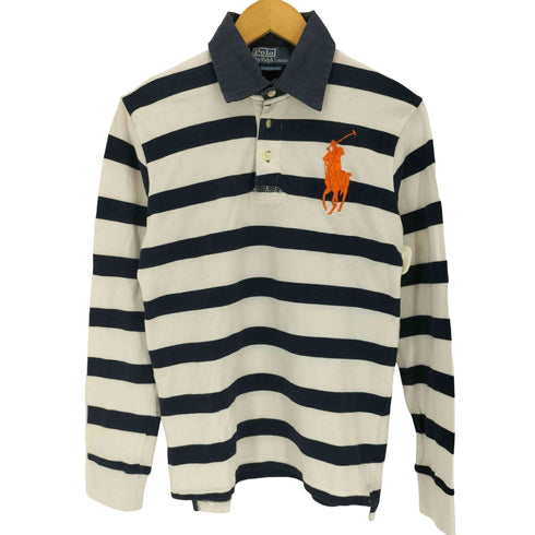 ポロバイラルフローレン Polo by RALPH LAUREN ビッグポニー ボーダーラガーシャツ メンズ JPN:M