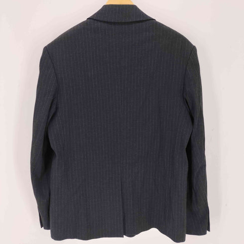 ザラ ZARA ストライプ テーラードジャケット メンズ 46
