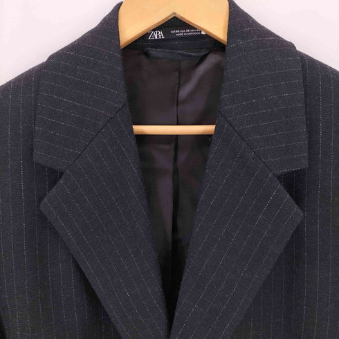 ザラ ZARA ストライプ テーラードジャケット メンズ 46