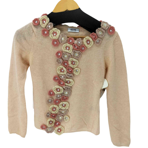 モスキーノチープアンドシック MOSCHINO CHEAP&CHIC フラワー装飾ニットカーディガン レディース US:6