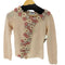 モスキーノチープアンドシック MOSCHINO CHEAP&CHIC フラワー装飾ニットカーディガン レディース US:6