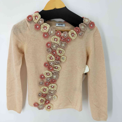 モスキーノチープアンドシック MOSCHINO CHEAP&CHIC フラワー装飾ニットカーディガン レディース US:6