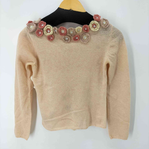モスキーノチープアンドシック MOSCHINO CHEAP&CHIC フラワー装飾ニットカーディガン レディース US:6