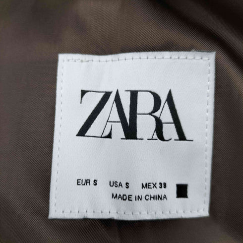 ザラ ZARA エコレザー テーラードジャケット メンズ 38