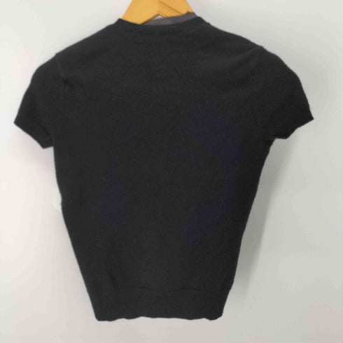 ラルフローレン RALPH LAUREN カシミヤ100% ブローチS/S カーディガン レディース import:M
