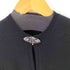 ラルフローレン RALPH LAUREN カシミヤ100% ブローチS/S カーディガン レディース import:M