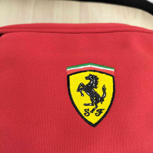 企業ロゴ刺繍ショルダーバッグ メンズ
