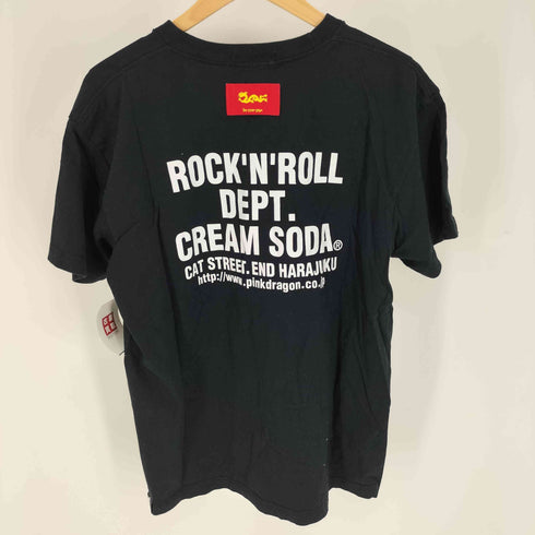 クリームソーダ CREAM SODA TOO FAST TOO YOUNG TO LIVE TO DIE 1967 ドクロ プリント クルーネック Tシャツ メンズ JPN:XL