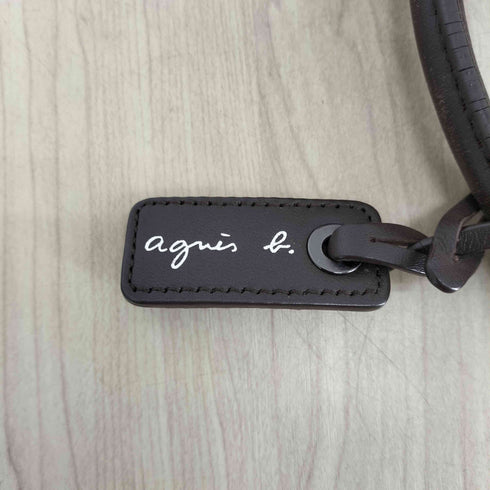 アニエスベー agnes b. ナイロン×レザー ワンショルダーバッグ レディース
