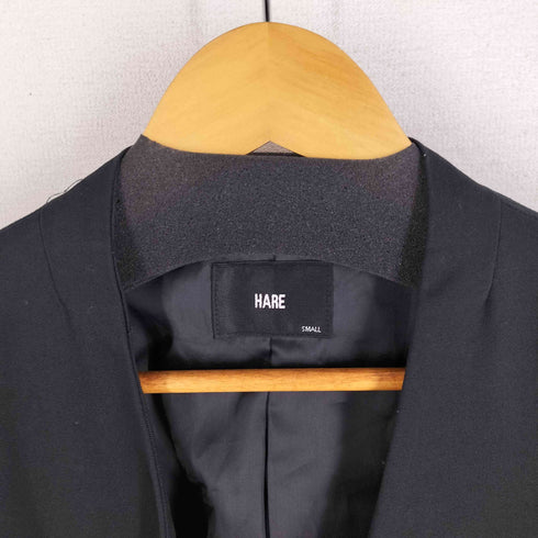 ハレ HARE ボタンレス ノーカラーガウンコート メンズ JPN:S