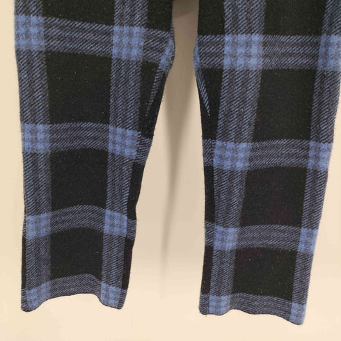 サイドスロープ SIDE SLOPE 22AW WOOL JACQUARD CHECK PATTERN PANTS ウール ジャガード チェック パターン パンツ メンズ 2