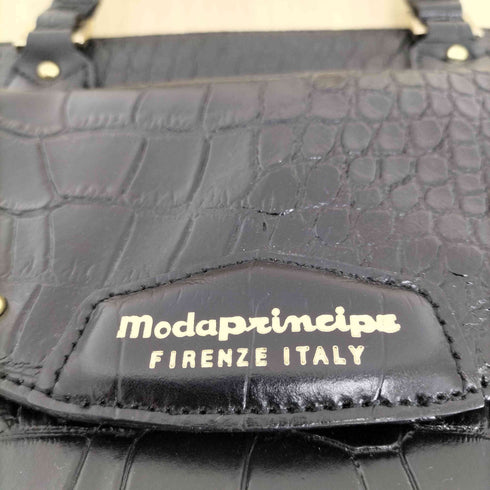 modaprincipe 型押しレザーショルダーバッグ import レディース