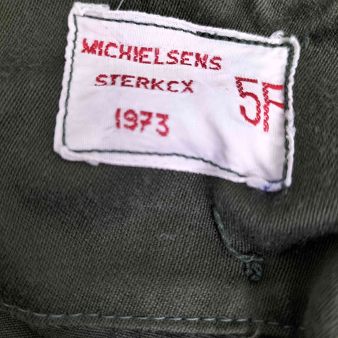 ベルギーアーミー Belgian army 70S M-64 ダブルニー フィールドパンツ カーゴパンツ MICHIELSENS STERKCX社 1973年製 メンズ 5F