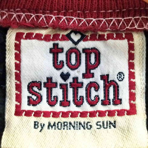 top stitch 鳥刺繍 スウェット メンズ