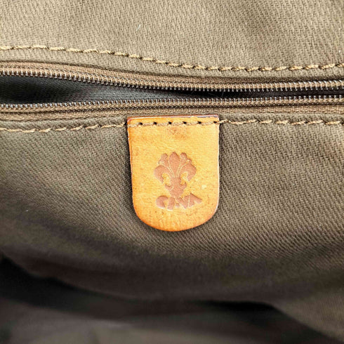 レザー×キャンバス トートバッグ レディース