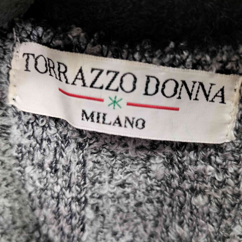 トラッゾドンナ Torrazzo Donna ボタンレス ボーダーカーディガン メンズ