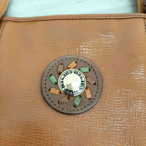 カルヴェン CARVEN 70S^ 編み込みデザインレザトートバッグ レディース