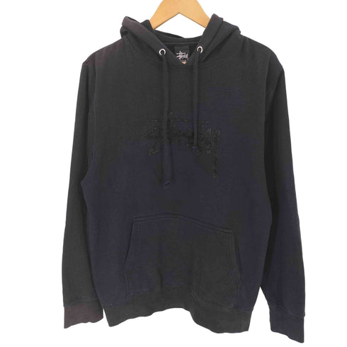 ステューシー Stussy フロッキーロゴプルオーバーパーカー メンズ JPN:M