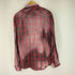 ザラ ZARA ダメージ加工 L/S チェックシャツ メンズ import:XL