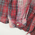 ザラ ZARA ダメージ加工 L/S チェックシャツ メンズ import:XL