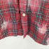 ザラ ZARA ダメージ加工 L/S チェックシャツ メンズ import:XL