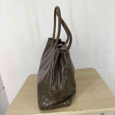 型押しレザートートバッグ レディース