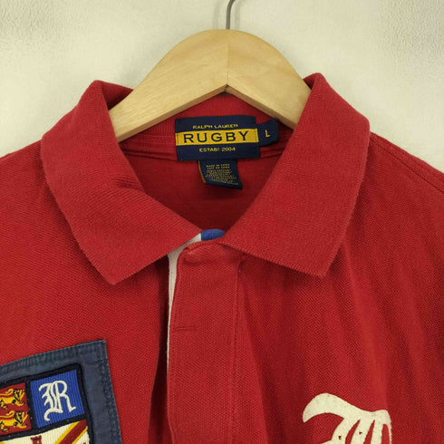ラグビーラルフローレン Rugby Ralph Lauren フロントワッペン S/S ポロシャツ メンズ import:L