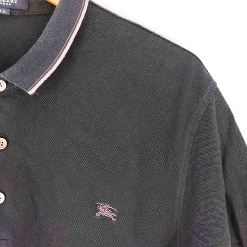 バーバリーロンドン BURBERRY LONDON ロゴ刺繍 鹿の子ポロシャツ メンズ LL