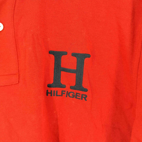 トミーヒルフィガー TOMMY HILFIGER フロントロゴ刺繍 S/S ポロシャツ メンズ import:L