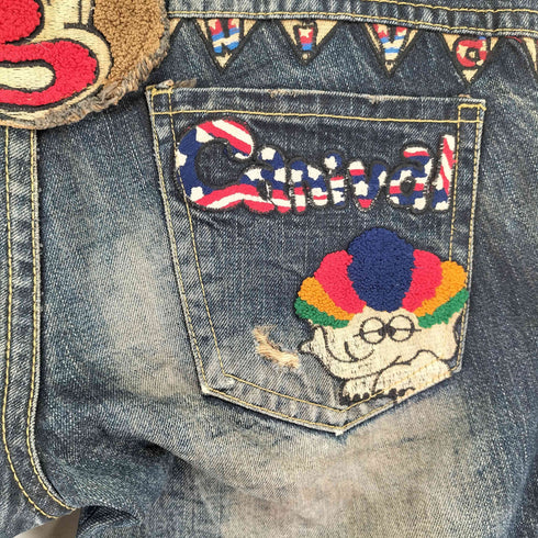 ROLITA JEANS 刺繍デザインデニムパンツ メンズ XXL