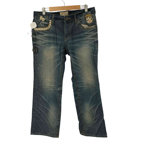 ROLITA JEANS 刺繍デザインデニムパンツ メンズ XXL