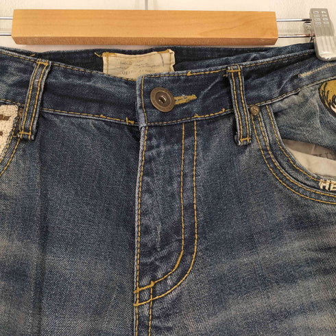 ROLITA JEANS 刺繍デザインデニムパンツ メンズ XXL