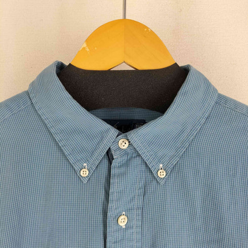 ラルフローレン RALPH LAUREN BLAKE 同色ポニー チェック柄ボタンダウンシャツ メンズ XXL