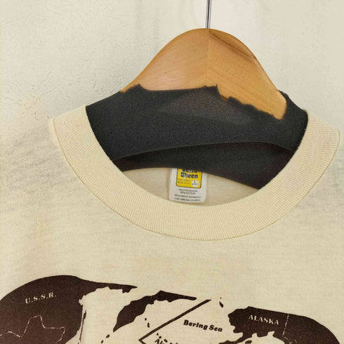 ベルバシーン Velva Sheen 70-80s MADE IN USA フロントプリントTシャツ KWAJALEIN メンズ import:L
