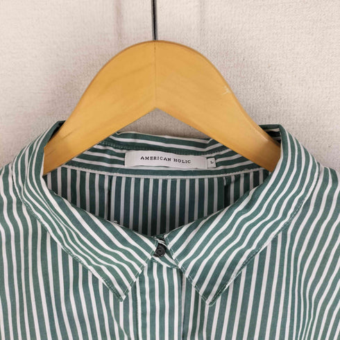 アメリカンホリック AMERICAN HOLIC イージーケアオープンスリーブシャツ レディース JPN:L