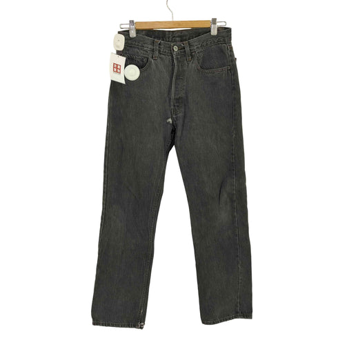 リーバイス Levis 80s MADE IN USA 先染めブラック ボタンフライデニム ボタン裏653 メンズ