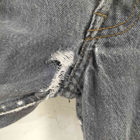 リーバイス Levis 80s MADE IN USA 先染めブラック ボタンフライデニム ボタン裏653 メンズ