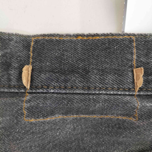 リーバイス Levis 80s MADE IN USA 先染めブラック ボタンフライデニム ボタン裏653 メンズ