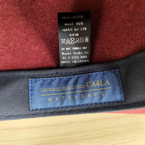 ノックスニューヨーク KNOX NEW YORK MADE IN JAPAN ラビットファー混ウールハット メンズ 58cm