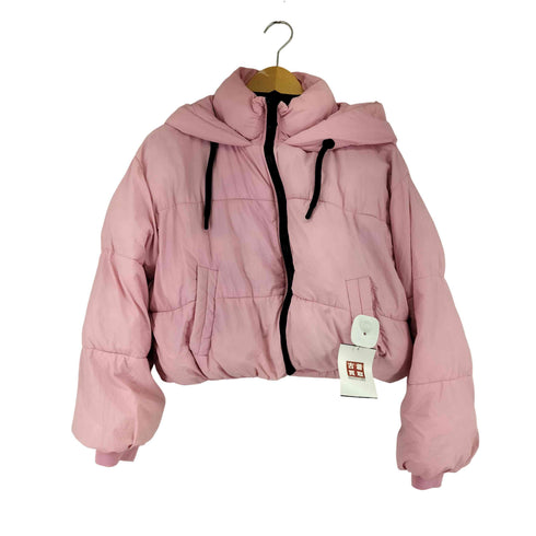 ザラ ZARA クロップドパファージャケット レディース import:XS