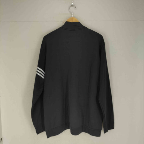 アディダス adidas ロゴ刺繍ハーフジップトップス メンズ 2XL