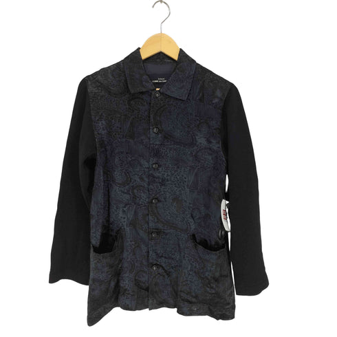 トリココムデギャルソン tricot COMME des GARCONS AD1996 96AW レーヨン×ウール 切替総柄ジャケット レディース