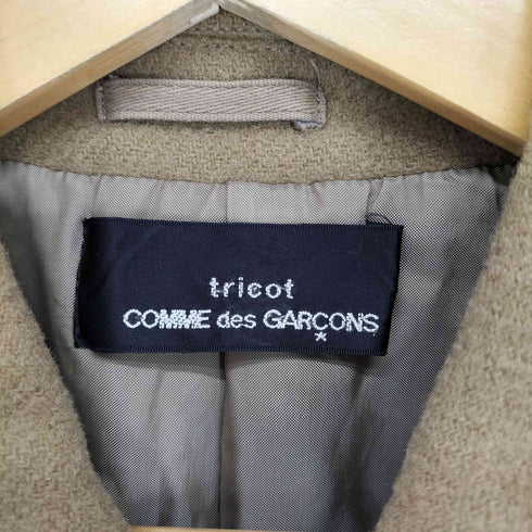 トリココムデギャルソン tricot COMME des GARCONS AD1996 96AW ウールメルトンステンカラーコート レディース