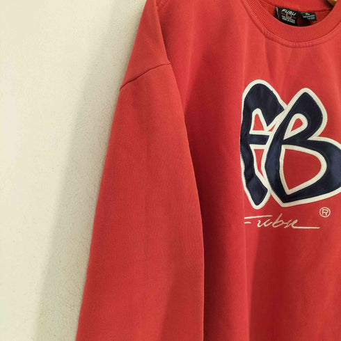 フブ FUBU 90-00s フロントロゴ刺繍クルーネックスウェット メンズ JPN:XL